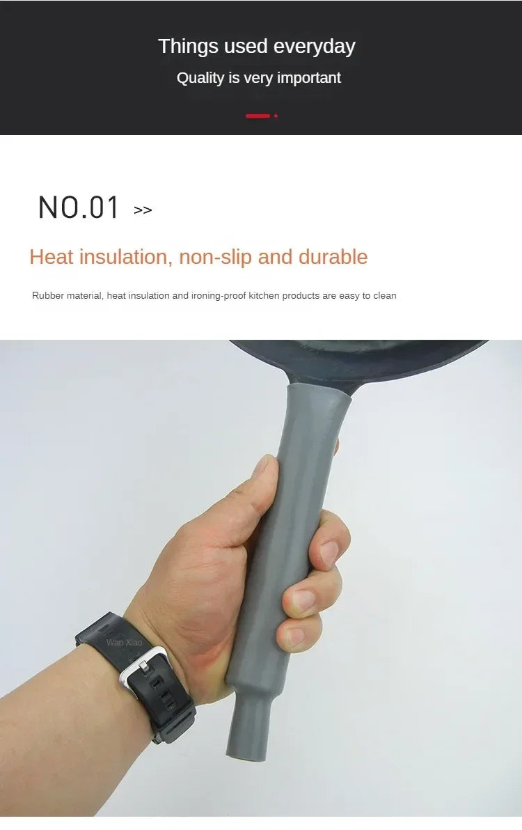 Anti-shrink Silicone Pot Handle Cover