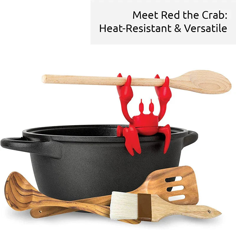 Red Crab Silicone Spoon Rest