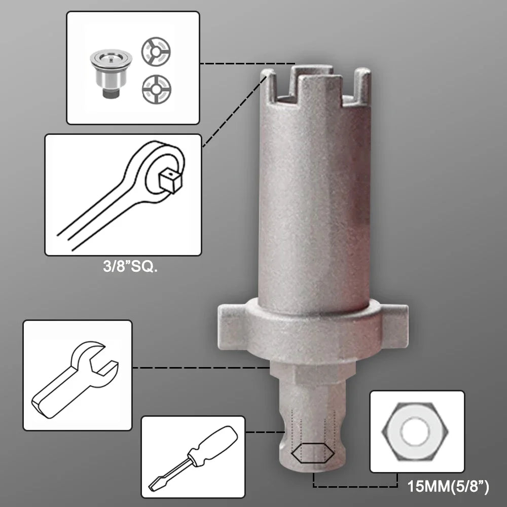 14 In 1 Faucet Sink Wrench Pipe