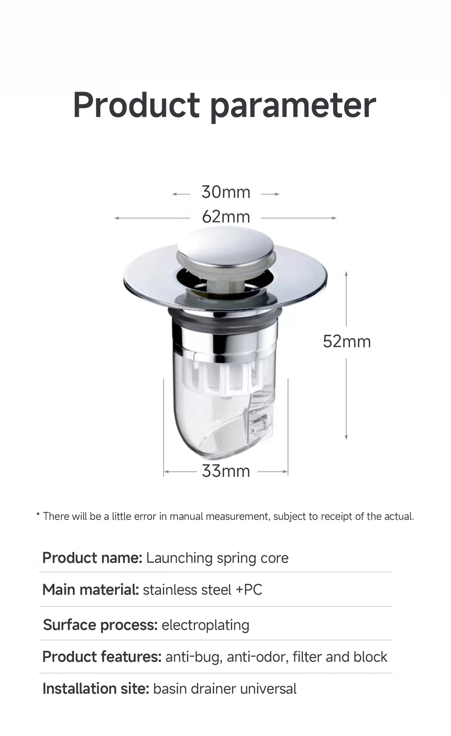 Universal Drain Filter